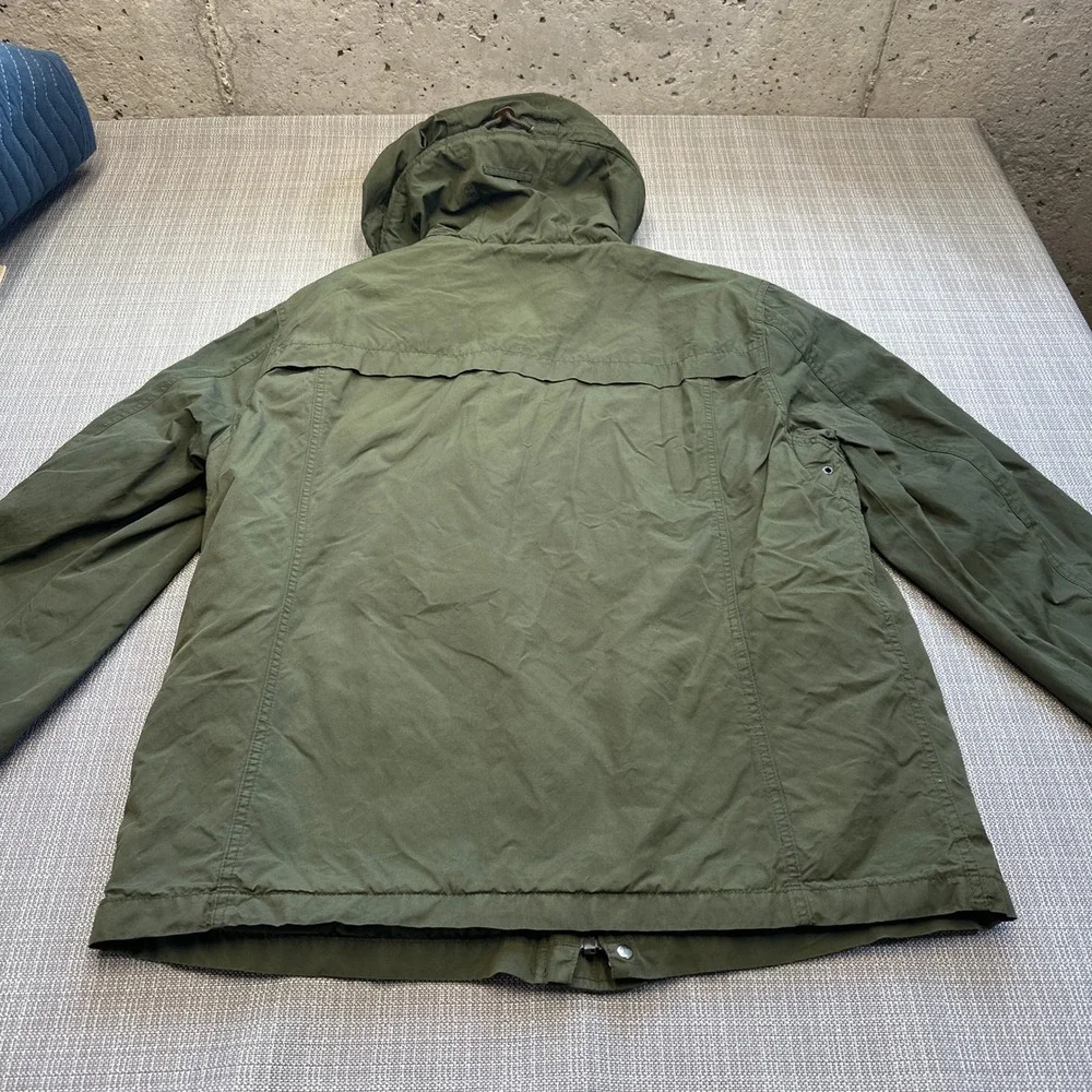 J. Crew Hooded Parka Mens XL Green‎ Field Jacket Wool Lined Utility Outfitter